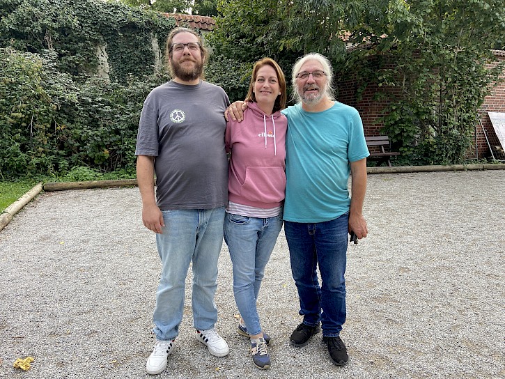 Der neue Vorstand (L-R): Max, Kathi, Sakis